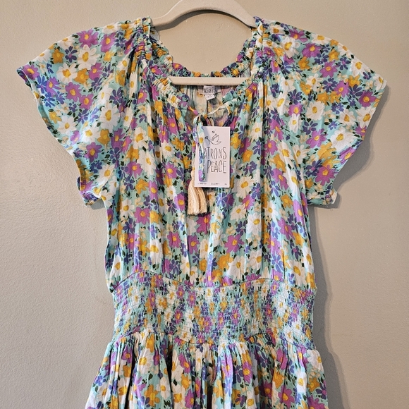 NWT Patrons Of Peace Daisy Sundress Floral Print Mini Feminine Sun Dress Size XS - Picture 4 of 15